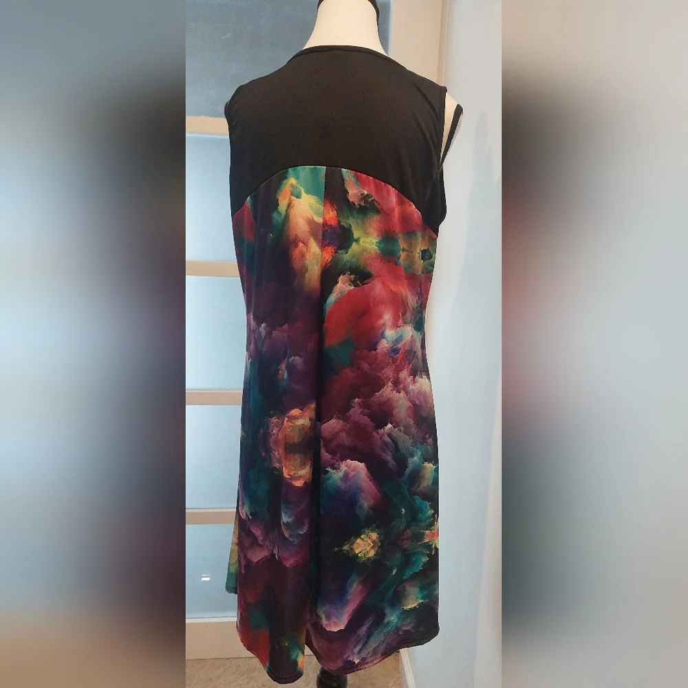 Shoreline Colorful Abstract Mini Dress - Picture 4 of 7